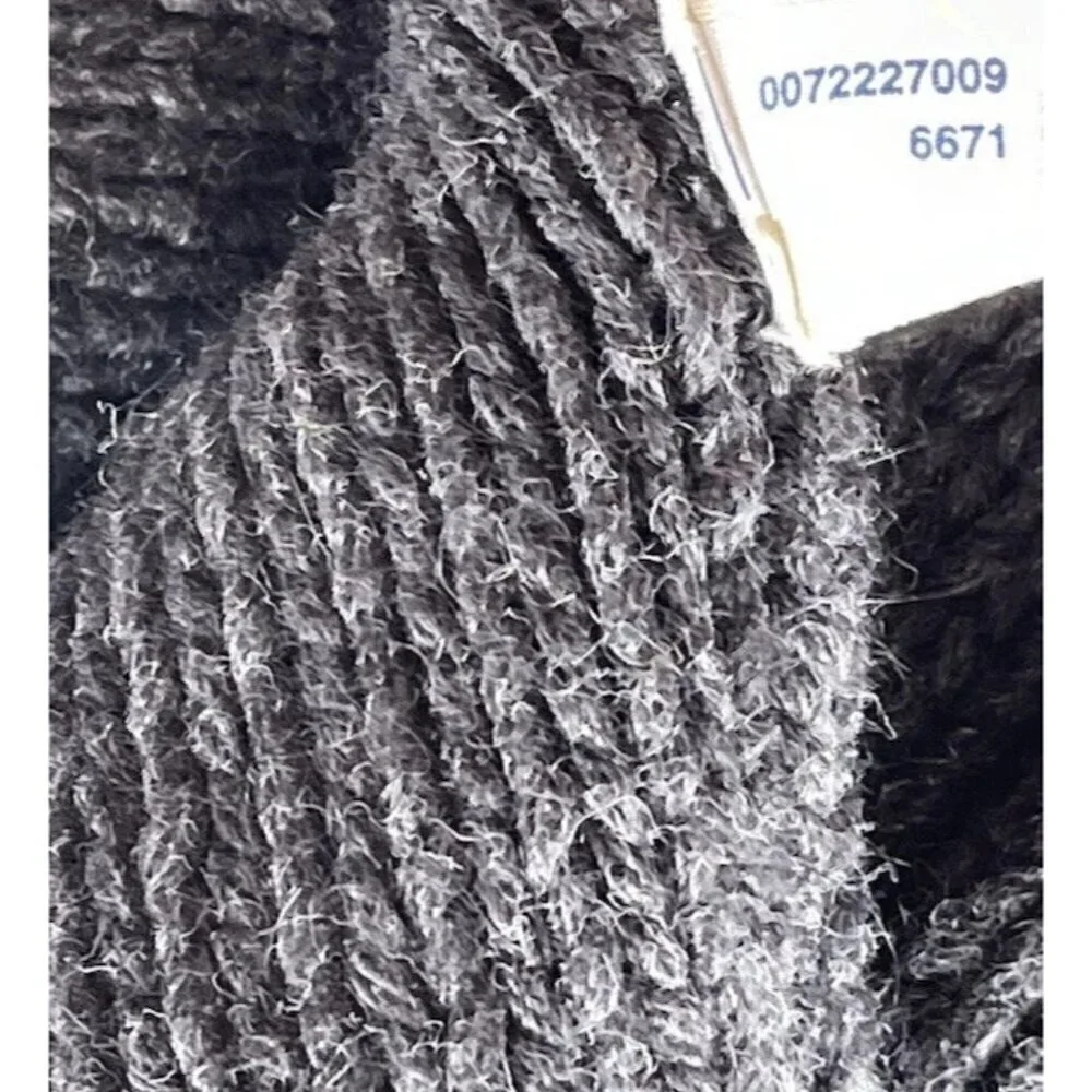 Vintage American Eagle Women’s sz Medium Cropped Pullover Gray Knitted Sweater